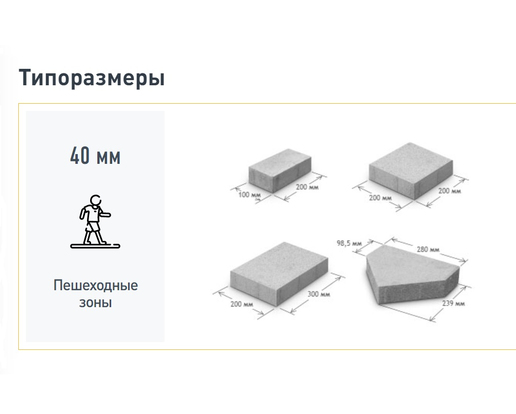 Тротуарная плитка «Ла-Линия» светло-серый