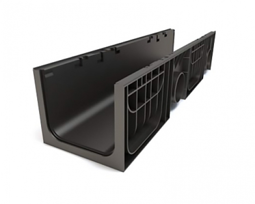 Лоток водоотводный Gidrolica Standart ЛВ-20.24,6.10 - пластиковый