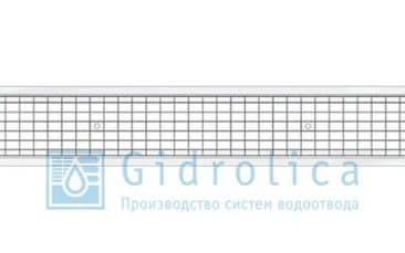 Решетка водоприемная Gidrolica Standart РВ -15.18,7.100 - ячеистая стальная оцинкованная, кл. В125