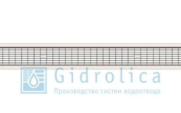 Решетка водоприемная Gidrolica Standart РВ -10.13,6.100 - ячеистая стальная оцинкованная, кл. В125