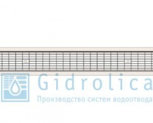Решетка водоприемная Gidrolica Standart РВ -10.13,6.100 - ячеистая стальная оцинкованная, кл. В125