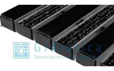 Придверная решетка Gidrolica Step - резина+текстиль 390х590мм