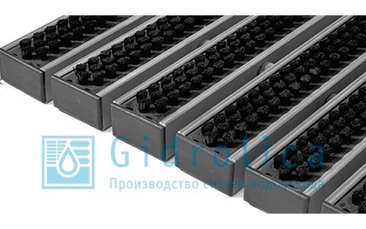Придверная решетка Gidrolica Step - щетка 390х590мм