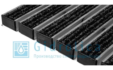 Придверная решетка Gidrolica Step - текстиль 390х590мм