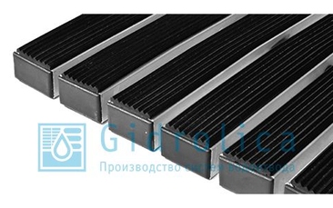 Придверная решетка Gidrolica Step - резина 390х590мм