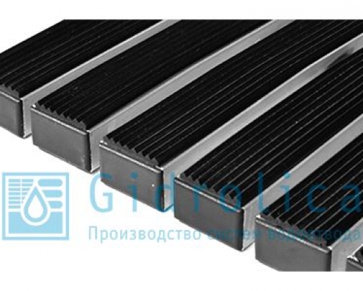 Придверная решетка Gidrolica Step - резина 390х590мм