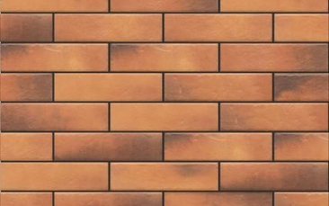 Клинкерная фасадная плитка Elewacja Retro Brick curry