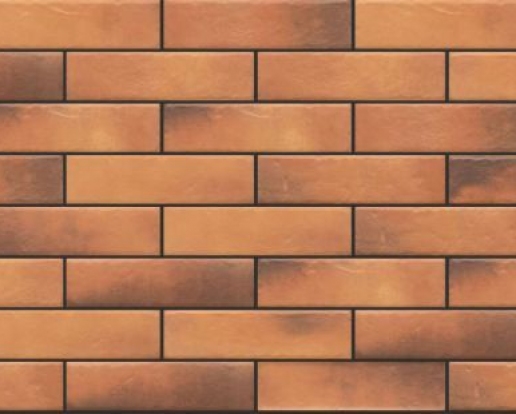 Клинкерная фасадная плитка Elewacja Retro Brick curry